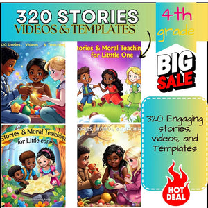 820 Anime Reels + 320 Fun Kids Adventures: Storybooks, Videos, & Editable Templates (Resell Rights Included)