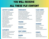 1400+ Activity Worksheets, Alphabet Writing, Math,& Flashcards, Kids Journals, Animals, & Much More!