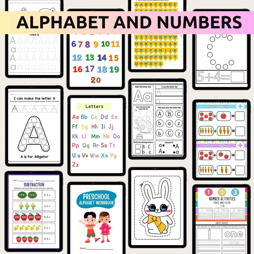 11000+ Preschool Kindergarten Printable Activity Worksheets With Resell Rights
